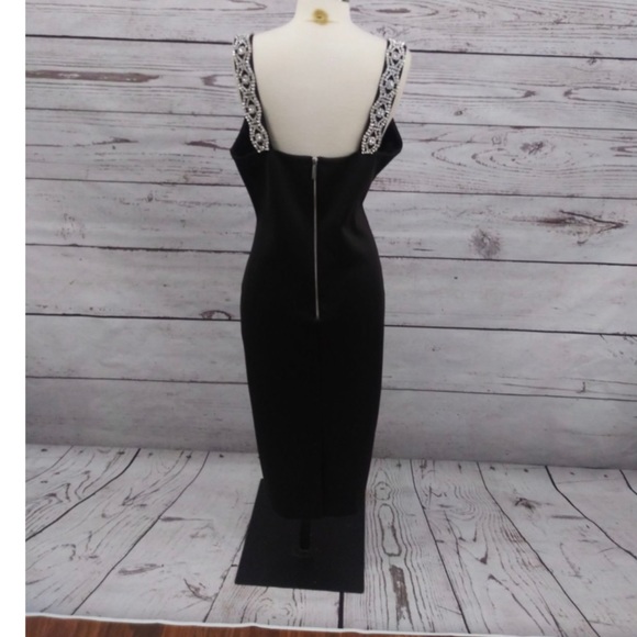 Ted Baker Rhinestone embellished strap black dress - Picture 7 of 12
